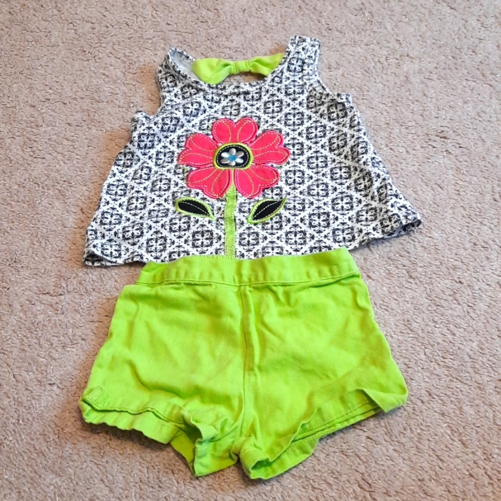 Kids Headquarters tank top and shorts 12 month